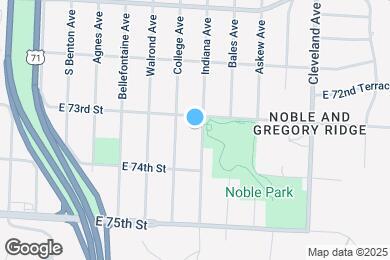 Map image of the property - 7312 Indiana Ave