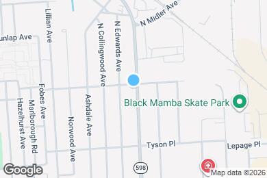 Map image of the property - 293 N Midler Ave