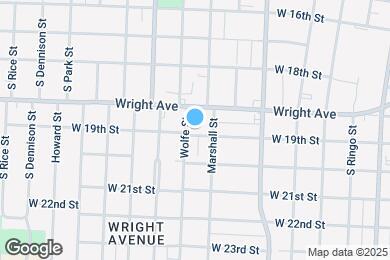 Map image of the property - 1720 W 19th St