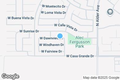 Map image of the property - 2539 W Dawnview Dr