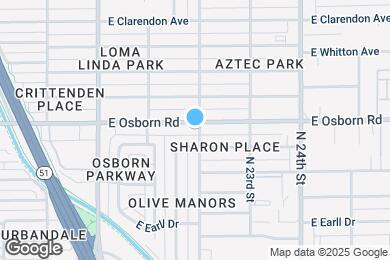 Map image of the property - 2145 E Osborn Rd