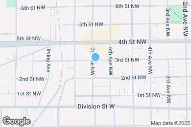 Map image of the property - 627 3rd St NW