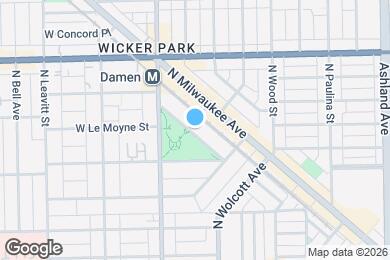 Map image of the property - 1449 N Wicker Park Ave