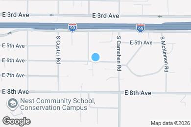 Map image of the property - 4910 E 6th Ave