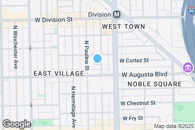 Map image of the property - 1020 N Marshfield Ave