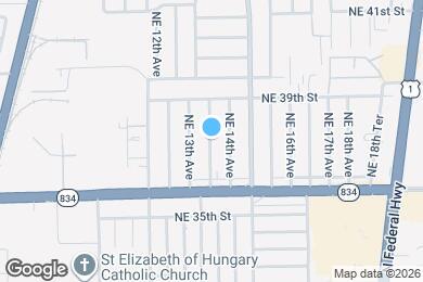 Map image of the property - 3730 NE 13th Ter