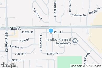 Map image of the property - 8413 E 37th Pl
