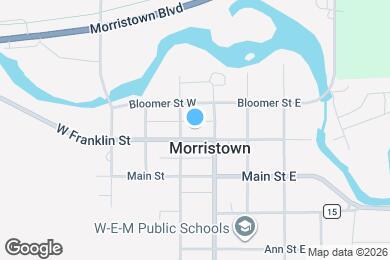 Map image of the property - 105 W Franklin St