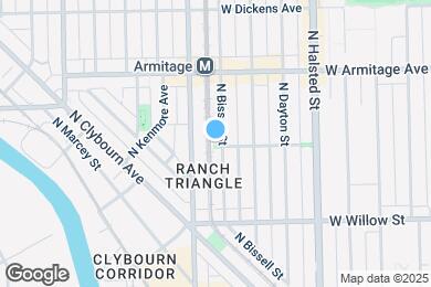 Map image of the property - 1900 N Bissell St
