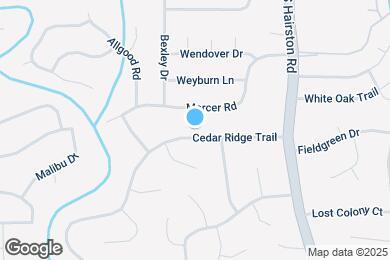 Map image of the property - 4598 Cedar Ridge Trail