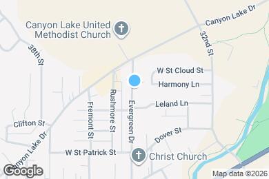 Map image of the property - 1632 Evergreen Dr