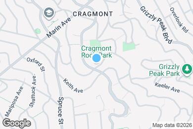 Map image of the property - 1041 Cragmont Ave