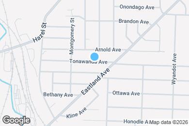 Map image of the property - 1168 Tonawanda Ave