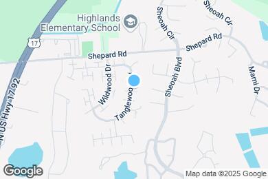 Map image of the property - 705 Woodlawn Dr