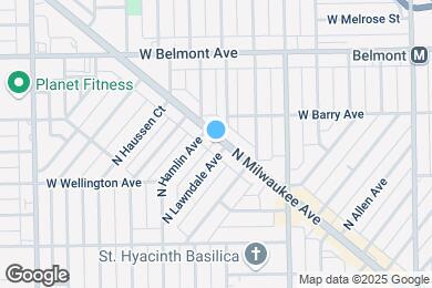 Map image of the property - 3054 N Milwaukee Ave