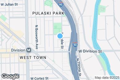 Map image of the property - 1238 N Noble St