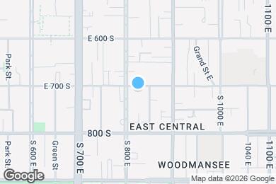 Map image of the property - 816 E 700 S