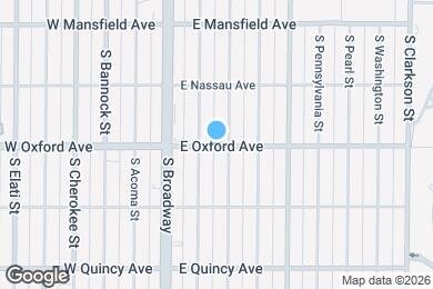 Map image of the property - 165 E Oxford Ave