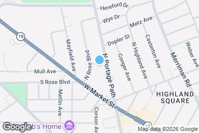 Map image of the property - 976 Bailey Ave
