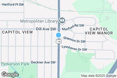 Map image of the property - 1383 Metropolitan Pkwy SW
