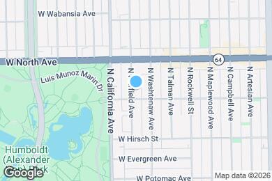 Map image of the property - 1511 N Fairfield Ave