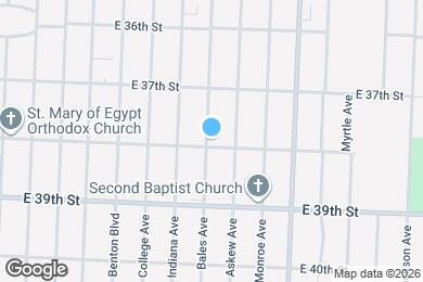 Map image of the property - 3739 Bales Ave