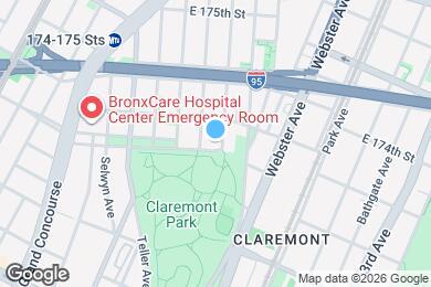 Map image of the property - 315 E Mt Eden Ave