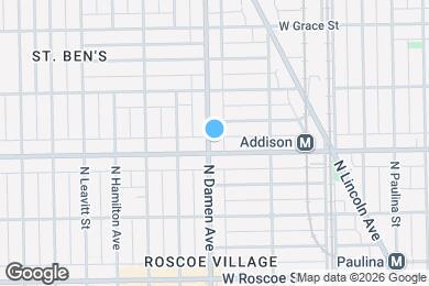 Map image of the property - 3607 N Damen Ave