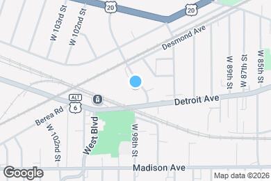 Map image of the property - 1368 West Blvd
