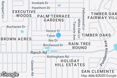 Map image of the property - 7725 Ilex Dr