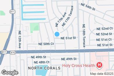 Map image of the property - 1523 NE 51st St