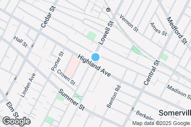 Map image of the property - 213 Highland Ave