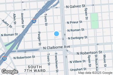 Map image of the property - 1707 Frenchmen St