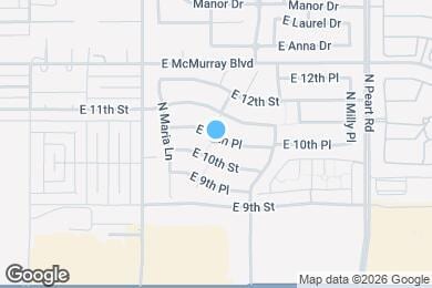 Map image of the property - 1347 E 10th Pl