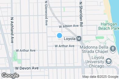 Map image of the property - 6526 N Lakewood Ave