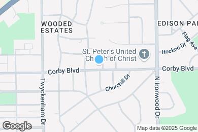Map image of the property - 1831 Corby Blvd