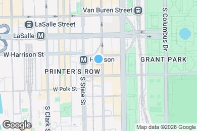 Map image of the property - 626 S Wabash Ave