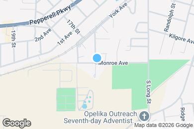 Map image of the property - 1213 Monroe Ave