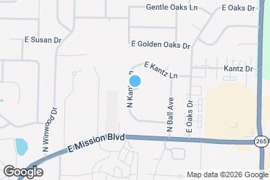 Map image of the property - 2305 E Kantz Cove