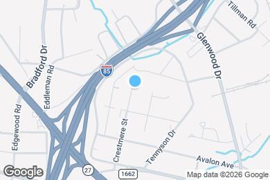 Map image of the property - 901 Crestmere St