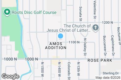 Map image of the property - 1358 W 1100 N