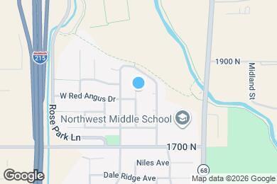 Map image of the property - 1836 N Stallion Ln