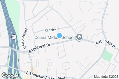 Map image of the property - 1391 E Hillcrest Dr