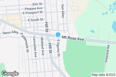 Map image of the property - 1350 Mt Rose Ave