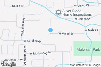 Map image of the property - 10009 W Malad St