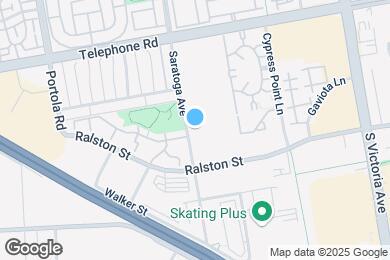 Map image of the property - 1300 Saratoga Ave