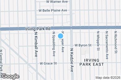 Map image of the property - 3916 N Sawyer Ave