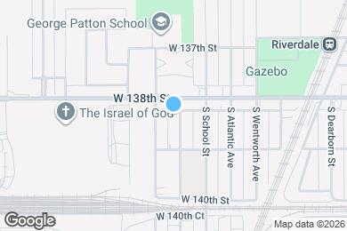 Map image of the property - 13816 S Tracy Ave