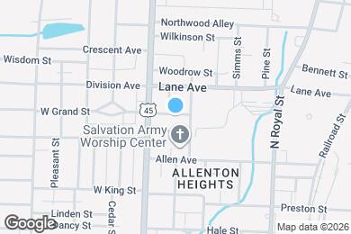 Map image of the property - 122 E Grand St