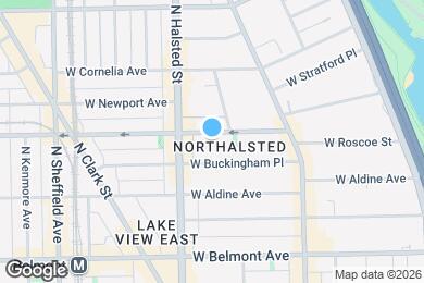 Map image of the property - 717 W Roscoe St